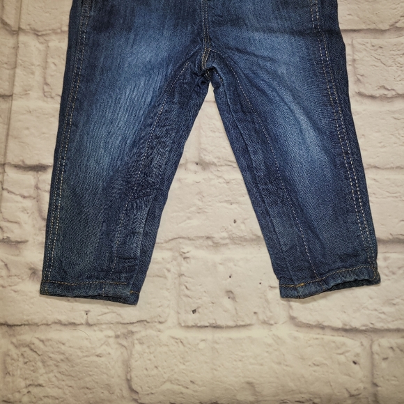 Oshkosh Infant Girl's Buffalo Plaid Print Bodysuit & Denim Jumper - Picture 8 of 9